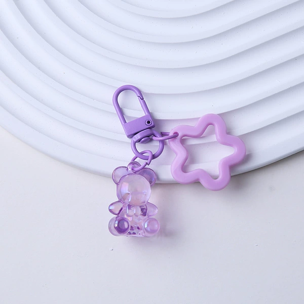 Purple color bears+door buckle+pentagram