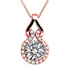 Pendant, platinum fashionable chain, Korean style, 18 carat white gold, wholesale