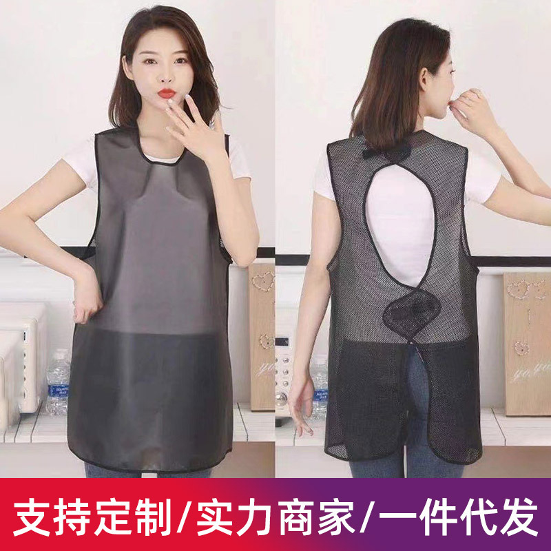 New Waterproof TPU Apron Oil-proof Kitchen Household Swimming Pool Barber Shop Men's and Women's Wash-free Work Clothes Guard