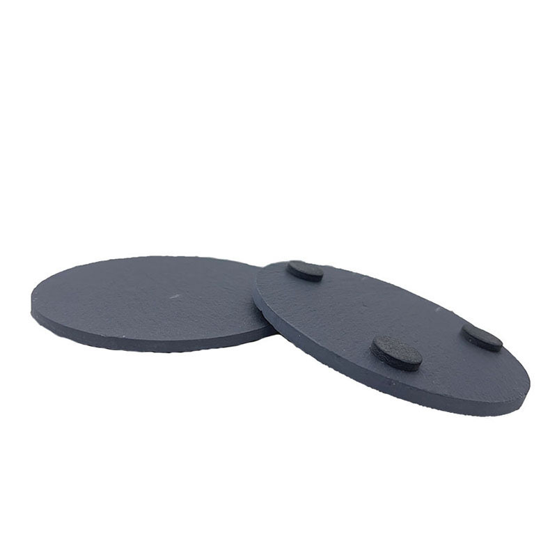 Posavasos de roca natural al por mayor de fábrica Posavasos de pizarra redonda de estilo japonés, almohadillas de aislamiento térmico, posavasos de pizarra de Amazon transfronterizos