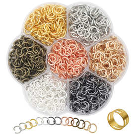 5-10mm 七色单圈连接圈开口圈闭口圈配件 DIY饰品吊坠制作材料