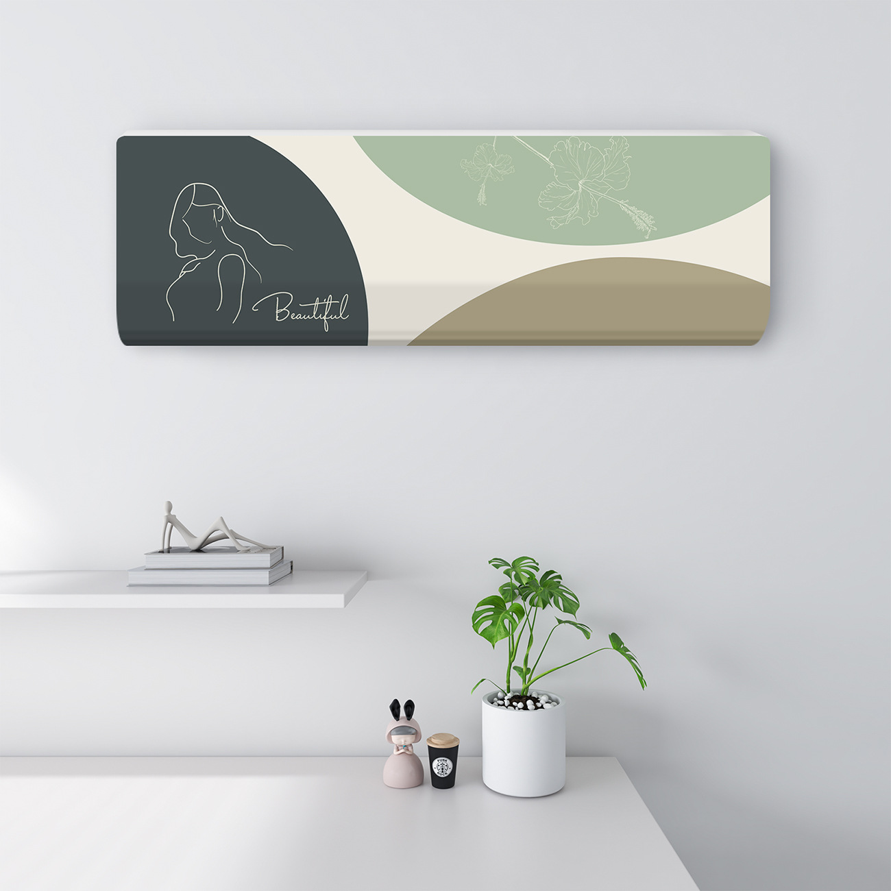 Aire acondicionado cubierta a prueba de polvo 2024 nueva cubierta de aire acondicionado colgante tipo colgante general Glimie todo incluido Haier cubierta de aire acondicionado