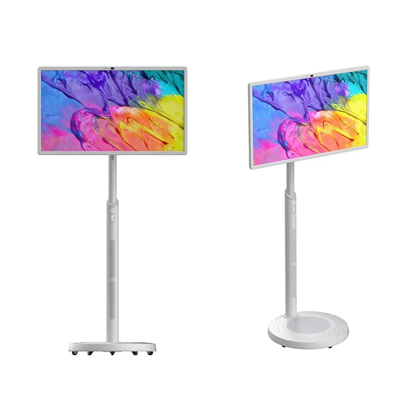 Pantalla inteligente de 22 pulgadas, TV móvil, máquina de novia de 27 pulgadas, máquina todo en uno, reproductor táctil en vivo portátil de 32 pulgadas