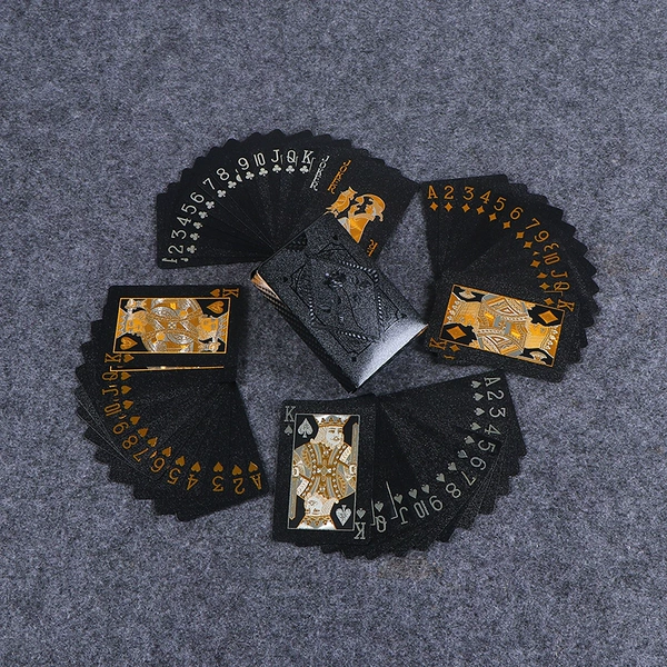 Black playing cards