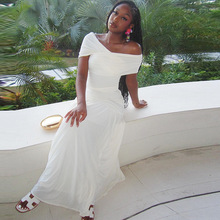 欧美风ins外贸女装纯色裙套装性感无袖一字肩小背心收褶裙潮suits