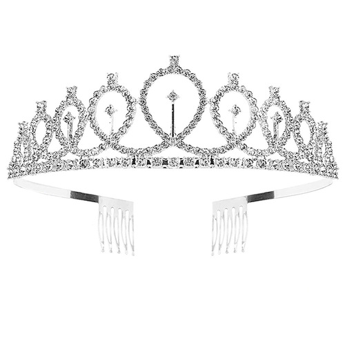 European and American party crown headband rhinestone crown hair accessories one-year number birthday cake ornaments alloy headband wholesale