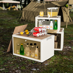 溢溢購露營收納箱可摺疊車載後備整理箱戶外野營野餐大容量儲物箱