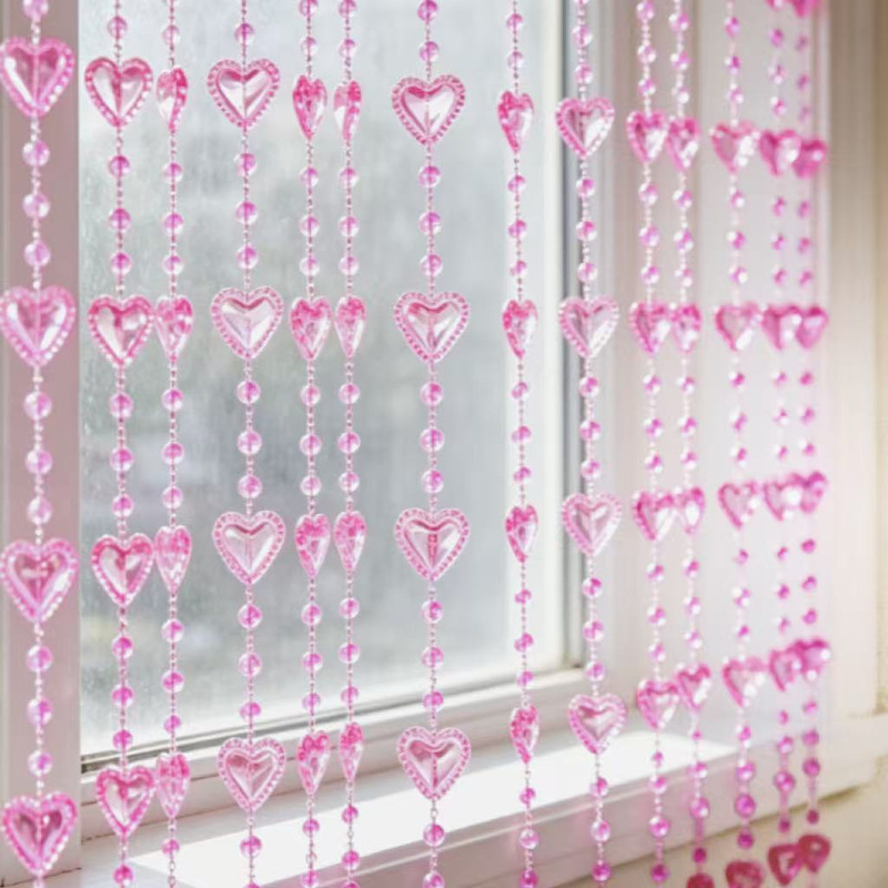Beaded Rose Garland for Birthday Parties, Wedding Decorations, Home Decor, Door Curtain Hangings, and Wedding Photo Props