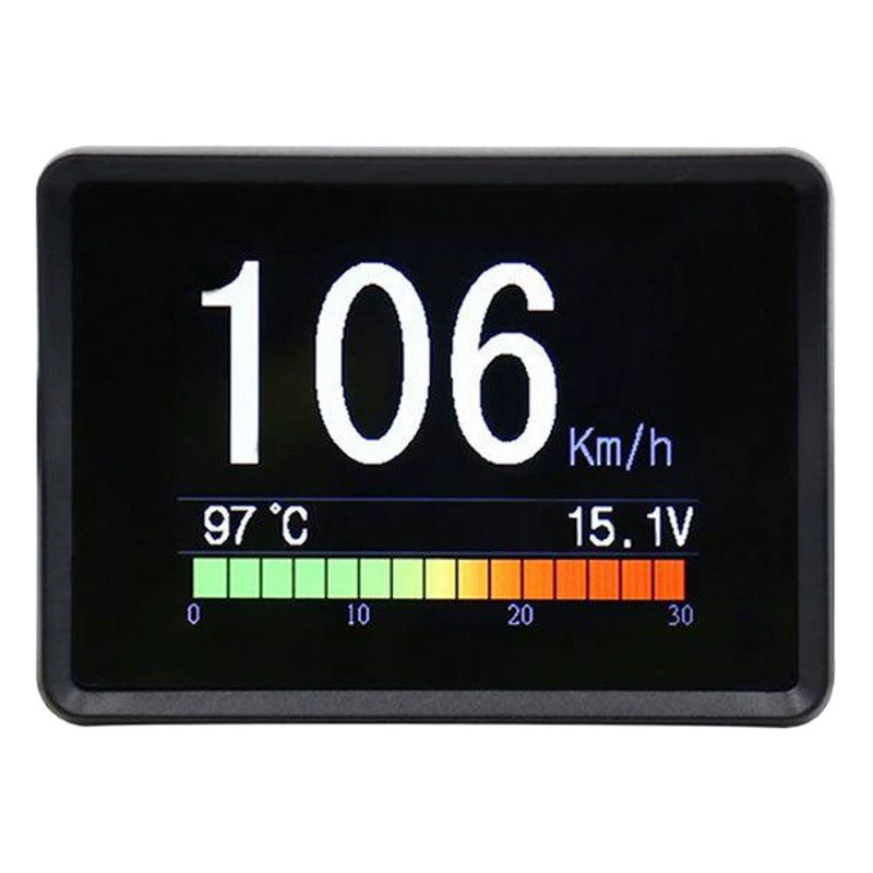 Автомобильный HUD Head Display OBD Скорость расхода топлива, температура воды, превышение напряжения, сигнализация HD Head Display