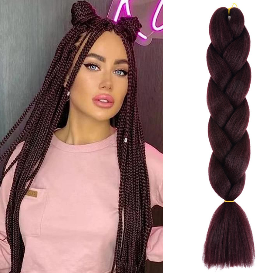Trenzas Africanas Sintéticas de Fibra de Alta Temperatura para Crochet image 16