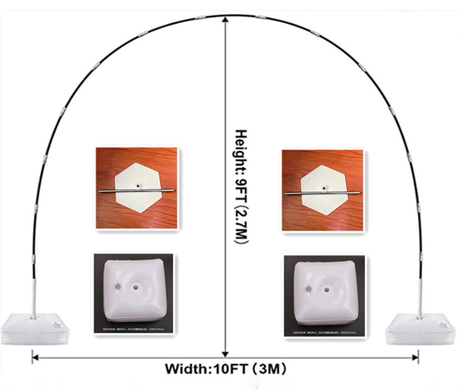 婚礼婚庆气球拱门 注水水袋底座 开业活动庆典可折叠拆卸拱门架子