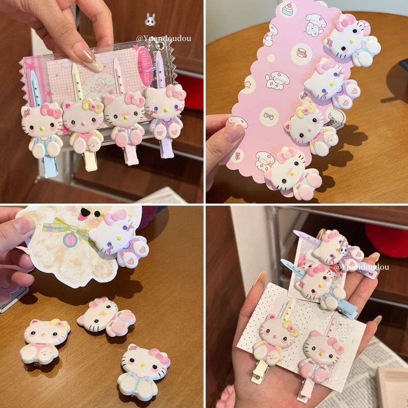软萌坐姿猫尖嘴夹ins立体少女心百搭日系刘海侧边夹头饰女生|undefined