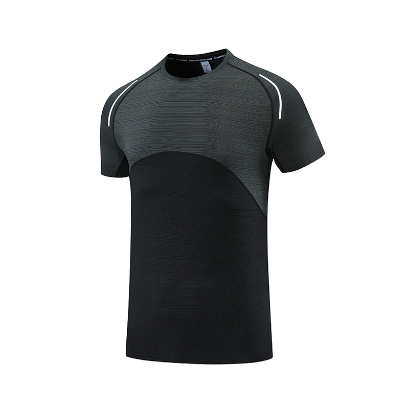 2022 summer Short sleeved men's wear T-shirt man T-shirts leisure time run Easy ins Trend clothes motion T-shirt