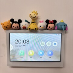 可视门铃装饰摆件diy家用入户对讲机装饰品创意可爱卡通车载摆件
