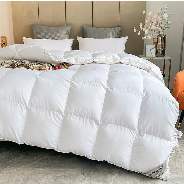 Hungarian down Quilt 95% White Goose down Quilt Five-Star Hotel Thickened Warm Spring and Autumn Quilt Winter Quilt Core