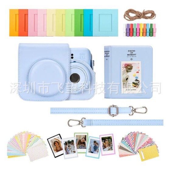 Polaroid 6-in-1 Accessory Set Suitable for Instax Mini 11 12 Camera Bag, Photo Album, Refrigerator Magnet