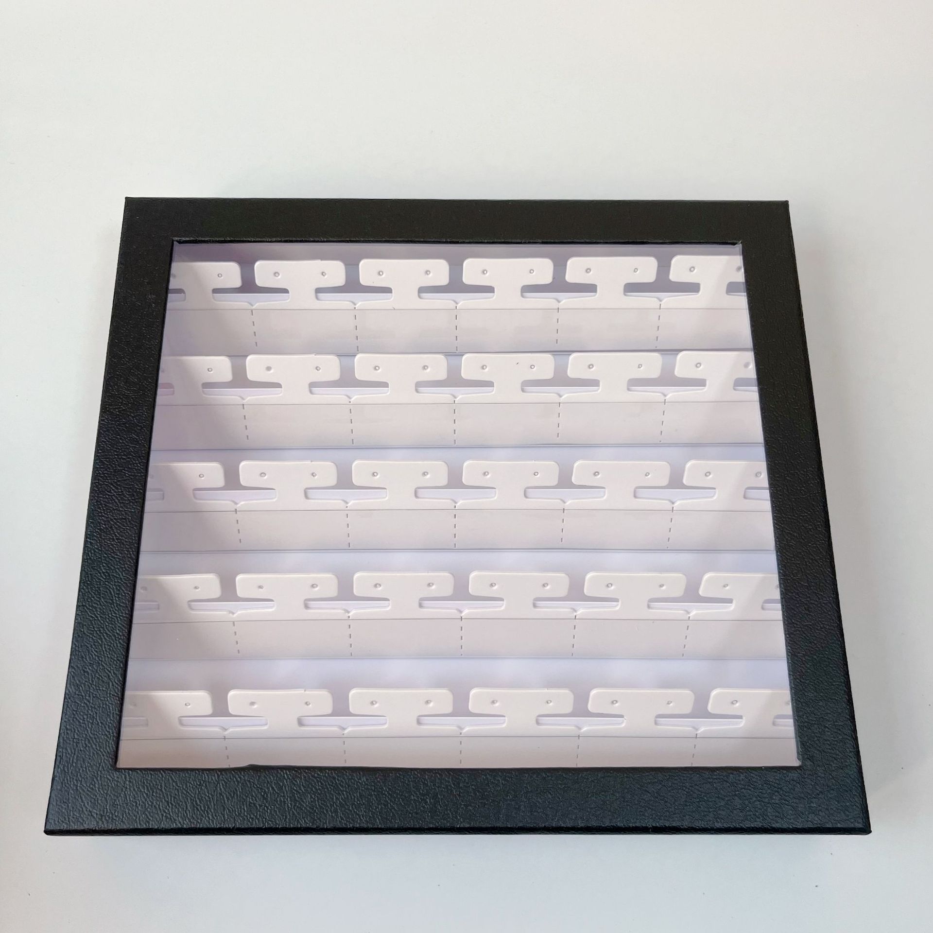 新款耳钉吊坠戒指展示盘子盒天窗盖轻薄纸卡系列柜台摆件拍照包邮