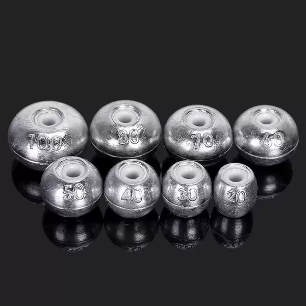 Ceramic lead pendant magnetic ring hollow fishing pendant heart fishing silver carp water monster fish pendant fixed wind magnetic bead pendant
