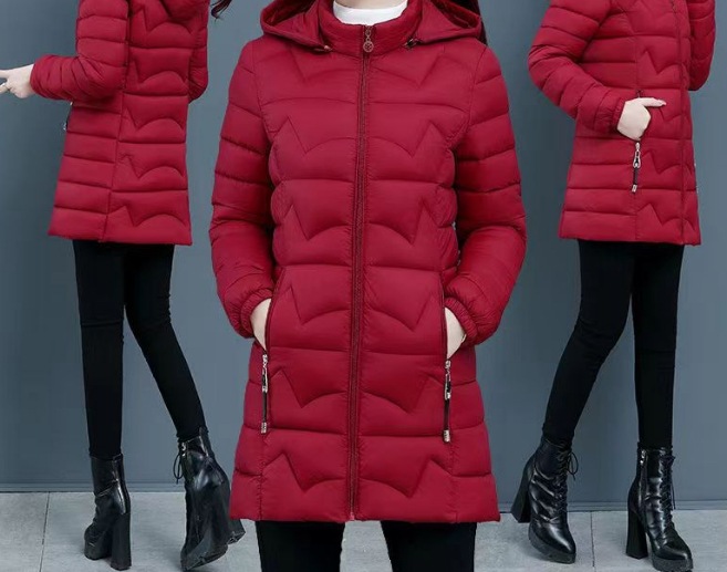 Chaqueta acolchada larga ligera otoño invierno