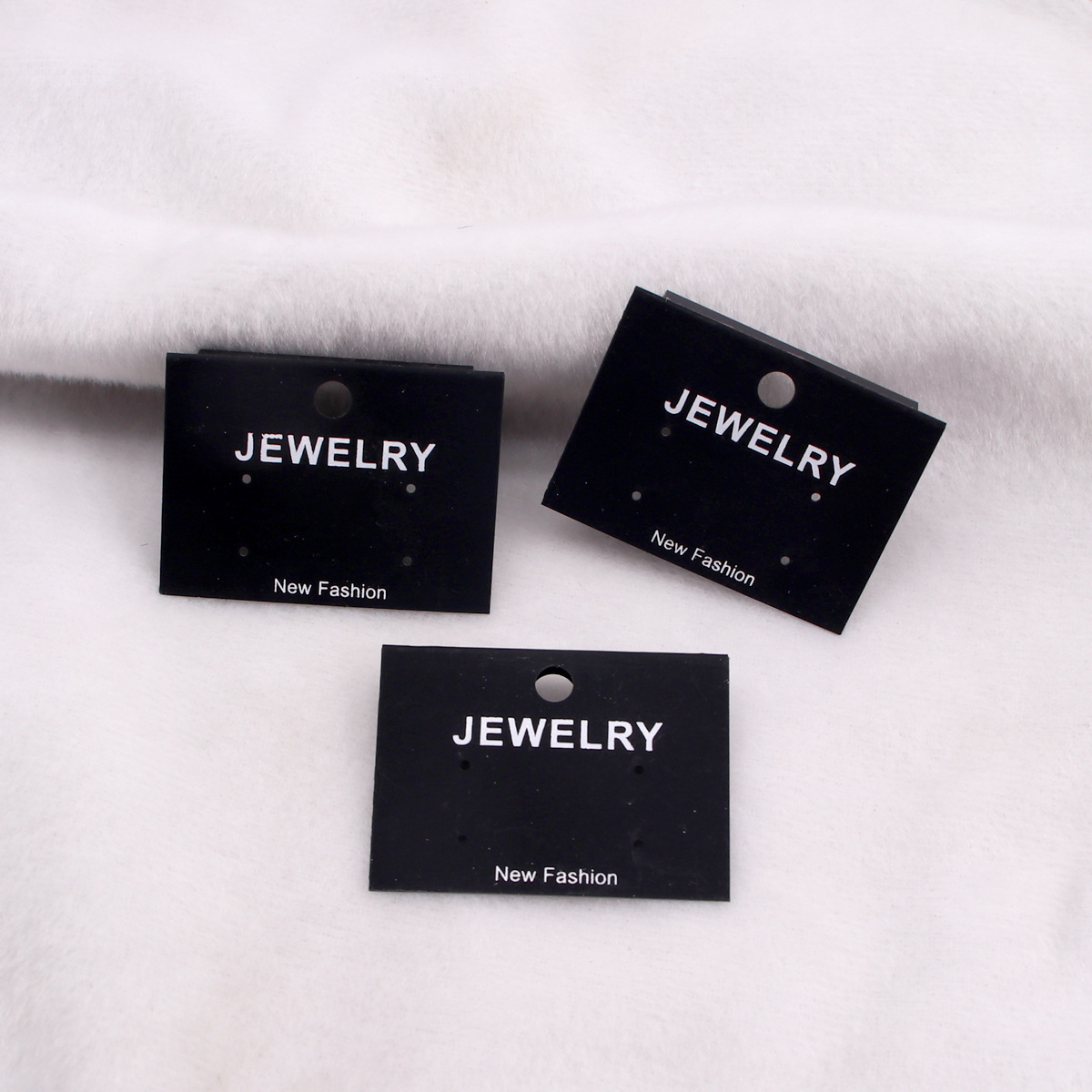 black earrings PVC