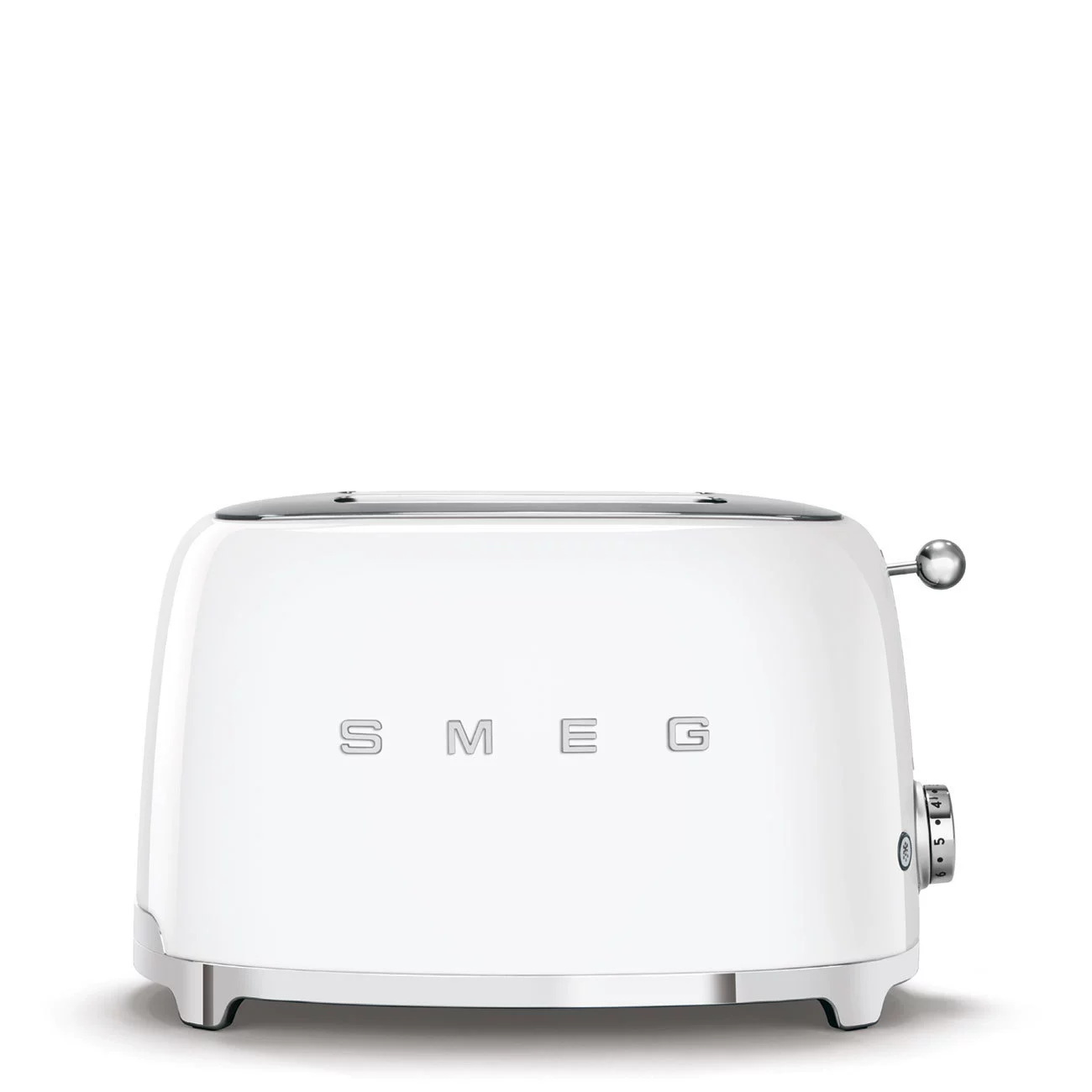 Тостер на 2 ломтика (SMEG), ретро-дизайн, компактный 2‑предметный прибор, крем/белый/чёрный/синий