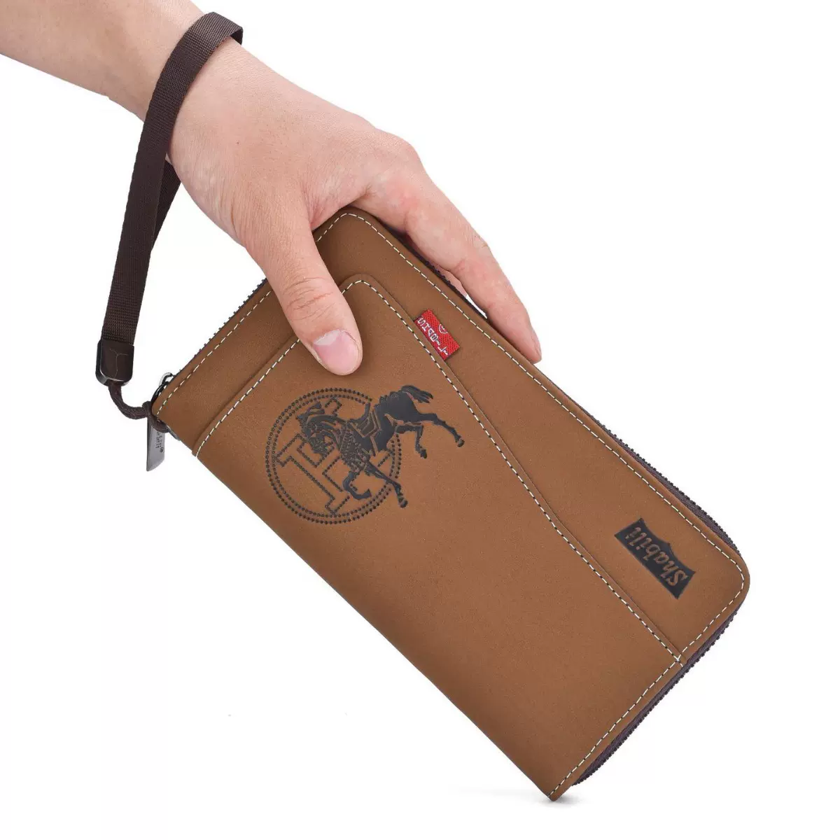 2025韩版钱包男士长款拉链手机包男大容量休闲手抓包多卡位商务包