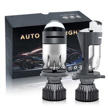 M01K激光大灯透镜H4远近一体led汽车大灯6000K大功率摩托车前大灯