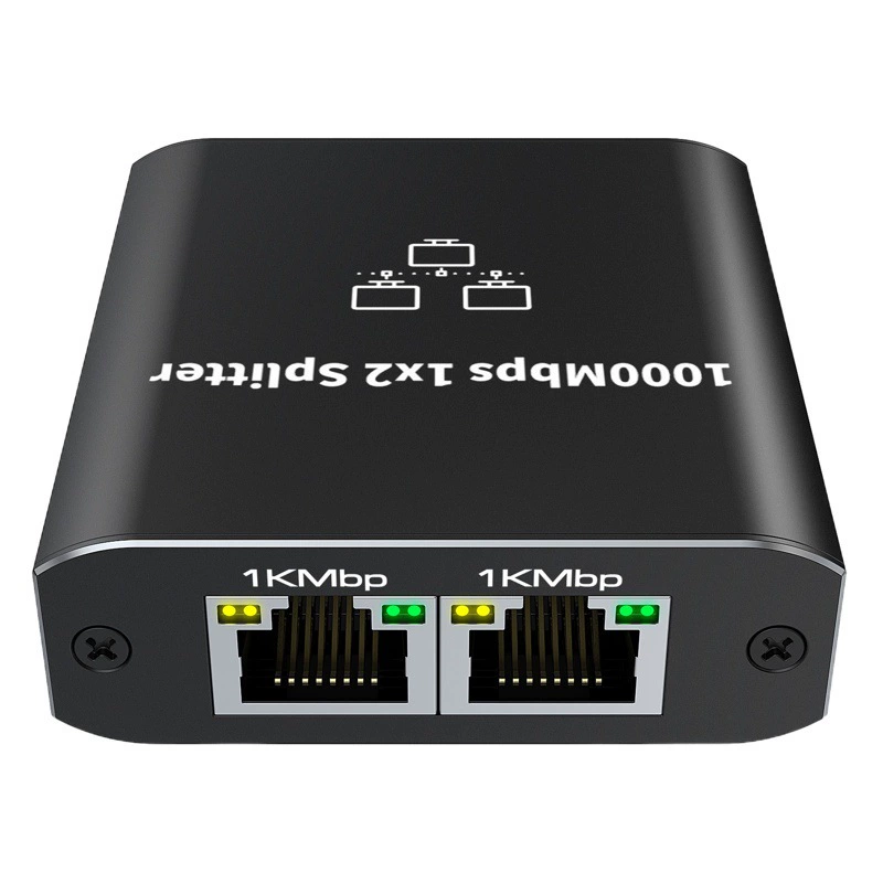 Один маршрутизатор переключателя кабеля сети РДЖ 45 минуты 2 раздатчика сети 1 гигабита минуты 2 одна минута 2 1 в 2 вне