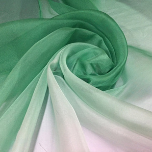 30D Transition Color Chiffon Fabric Tencel Tulle Gradient Chiffon Fabric Ancient Clothing Rurus Hanfu Skirt Fabric Tulle