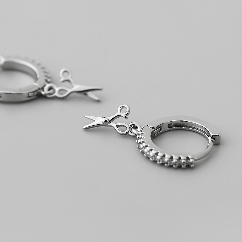 retro scissors shaped copper earrings wholesale Nihaojewelrypicture5
