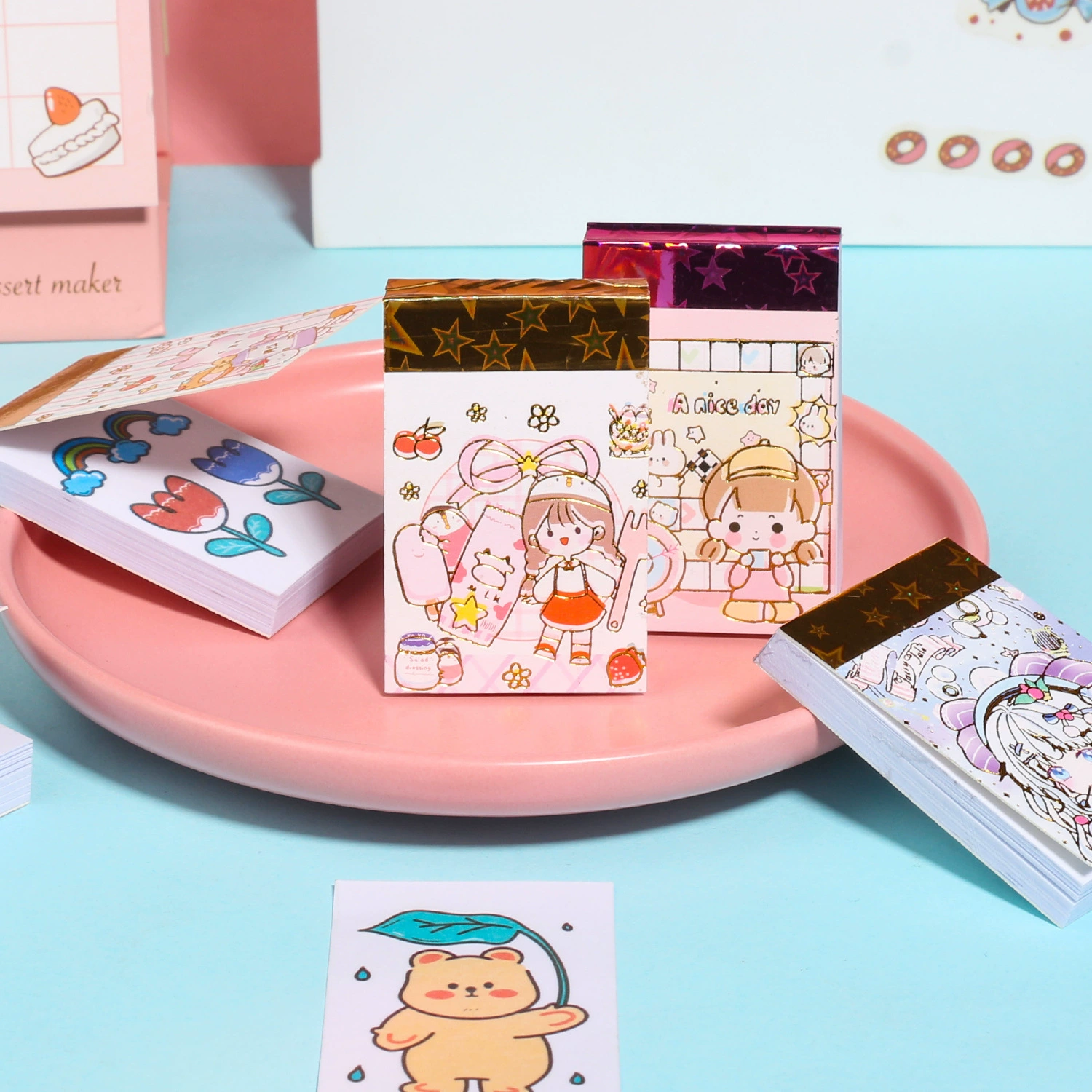 Мультяшная мини-книга Дуту stickers милый креативный портативный блокнот Diary DIY декоративный стикер материал девушки