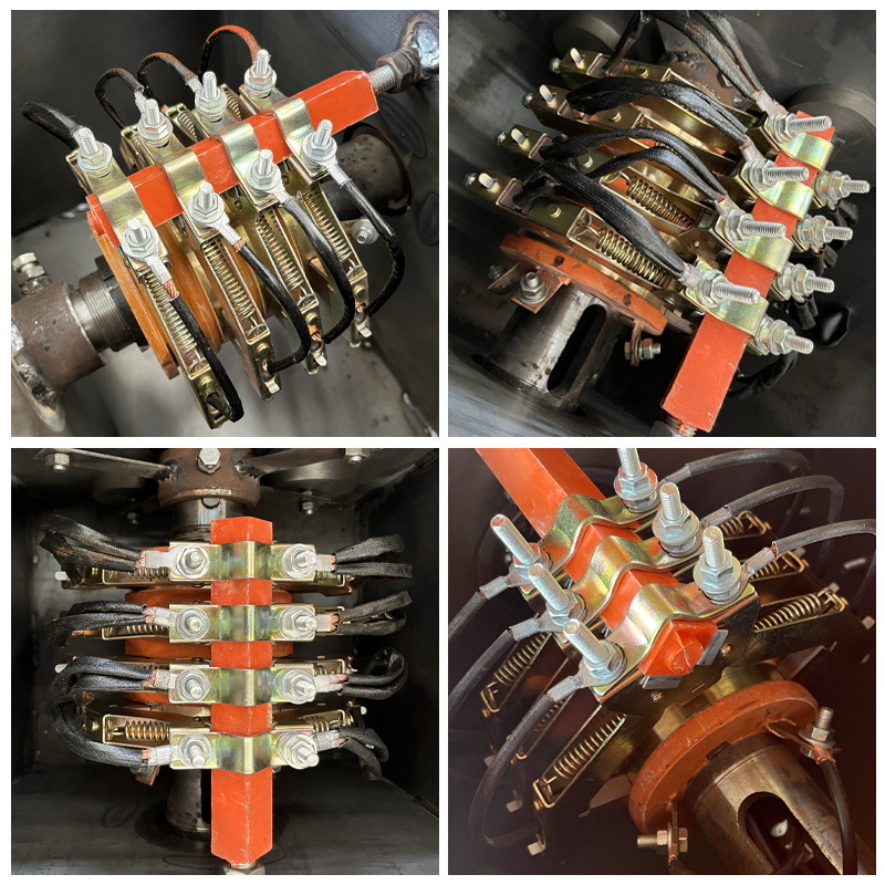 Anillo deslizante conductor de cable de grúa portante 2 fases 3 fases 4 fases cepillo de carbono anillo conductor de cobre fuente directa de fábrica