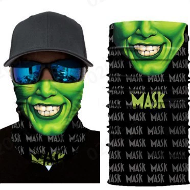 Серия Skull Half Face, трансграничный волшебный платок, универсальная уличная маска для лица, велосипедная маска, бесшовный шейный шарф, 3D-печать
