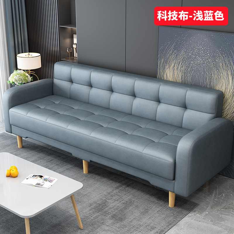 Technical cloth-light blue / Single seat sofa chair (without armrests) 0.6m