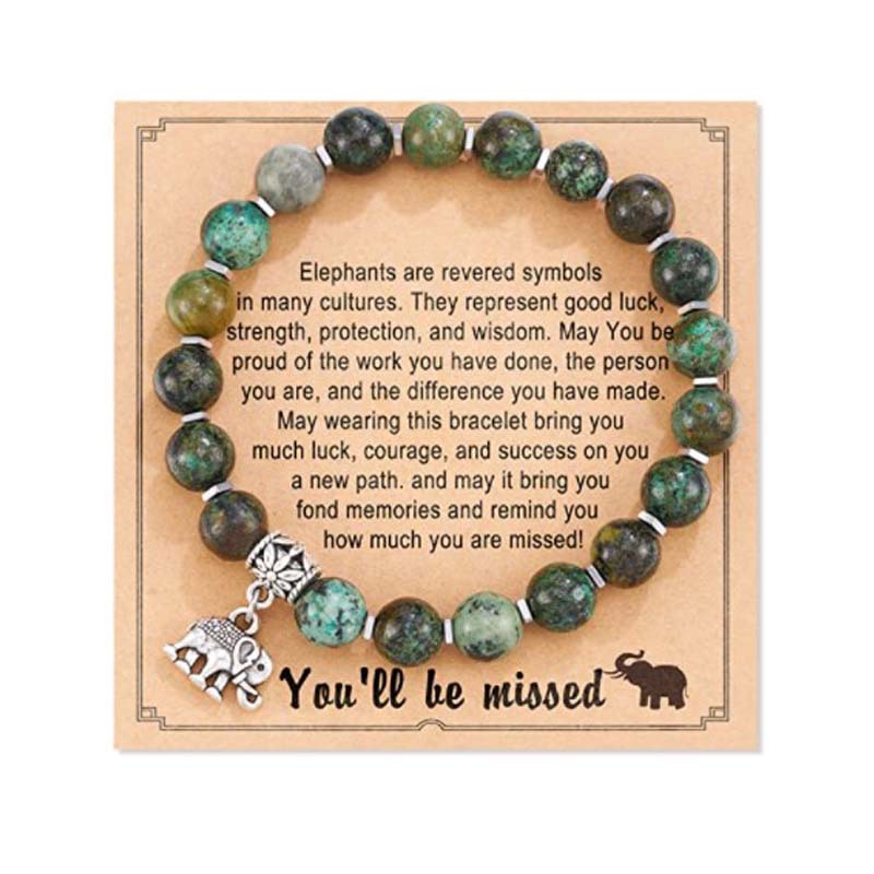 Fashion Elephant natural stone Beaded Bracelets