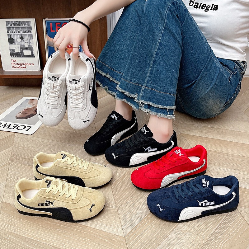 Red German Training Shoes for Women, 2025 Spring and Autumn New Style, Breathable Thick-Soled Sneakers, Niche Retro Casual Shoes, Forrest Gump Shoes Red German Training Shoes for Women, 2025 Spring and Autumn New Style, Breathable Thick-Soled Sneakers, Niche Retro Casual Shoes, Forrest Gump Shoes