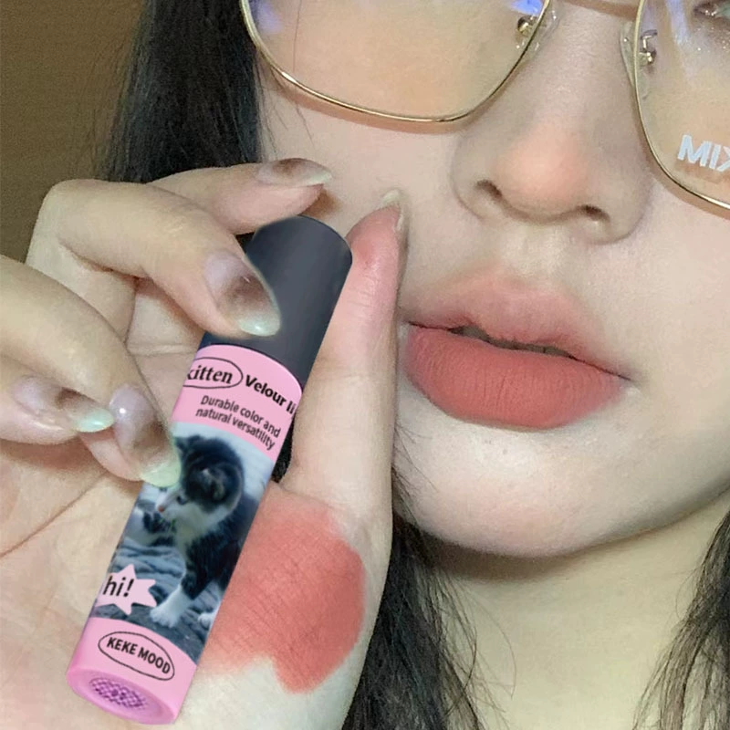 Матовая помада-крем (KEKEMOOD) Velvet Tint — оттенки Milk & Rose, легкая длительная стойкость