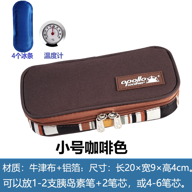Cooled handheld travel ice bag, small thermal bag
