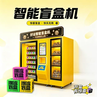 新款潮玩盲盒自助售卖机景区文创礼品大型活动纪念品自动售货机