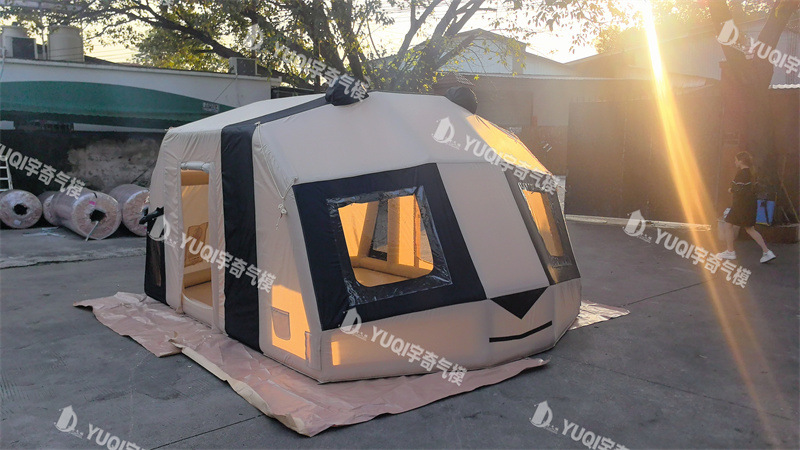 Manufacturer Customized Panda Tent for Outdoor Camping Accommodation, Inflatable Travel and Vacation Tent, Breathable, No Need for Assembly, Waterproof Camping Tent