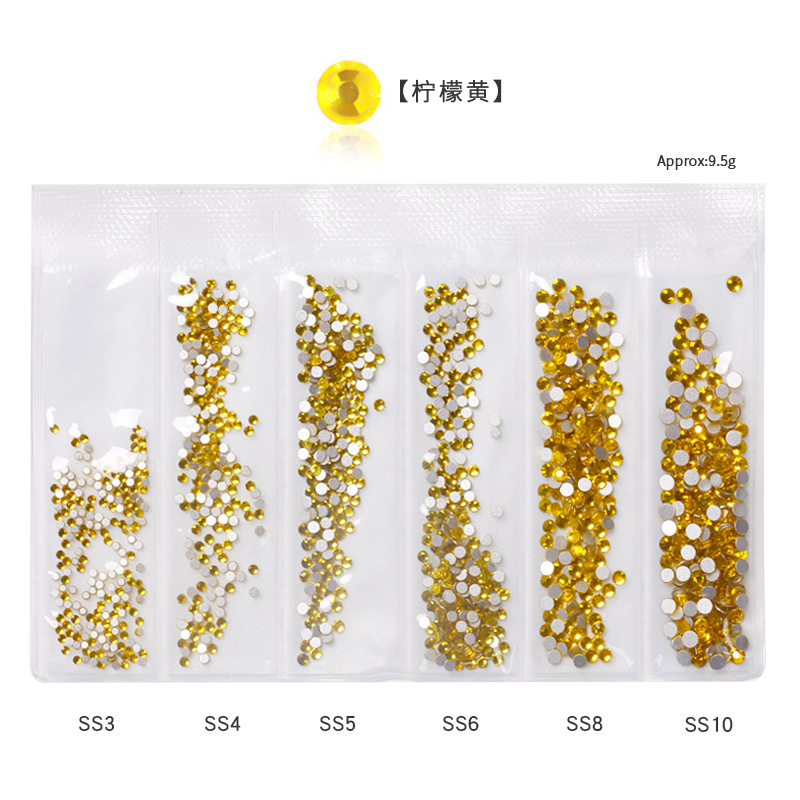 Accesorios de joyería de uñas transfronterizas cristal taladro de uñas taladro de fondo plano DIY taladro de uñas taladro de joyería al por mayor