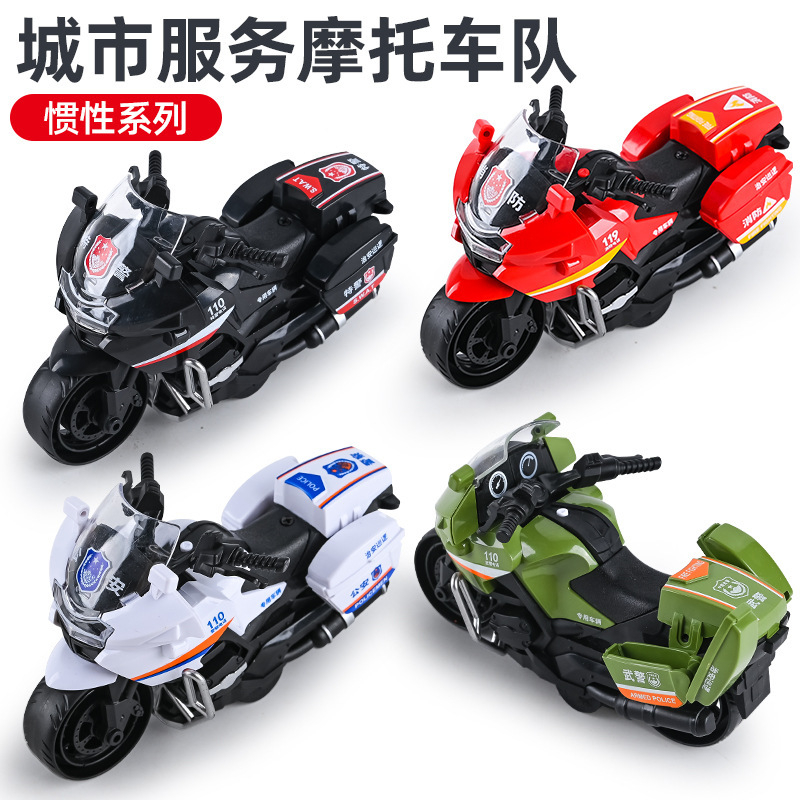 Children's Inertia Motorcycle Toy Boy's Fall-Resistant Simulation Fire Stunt Car Model Stall Stall Gifts Wholesale Children's Inertia Motorcycle Toy Boy's Fall-Resistant Simulation Fire Stunt Car Model Stall Stall Gifts Wholesale
