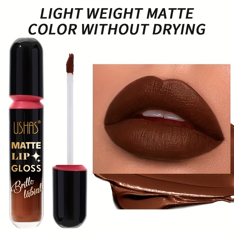 USHAS Europa y los Estados Unidos transfronterizos spot batería labial líquida impermeable batería labial líquida no pega taza no pierde color maquillaje labial LG2504A