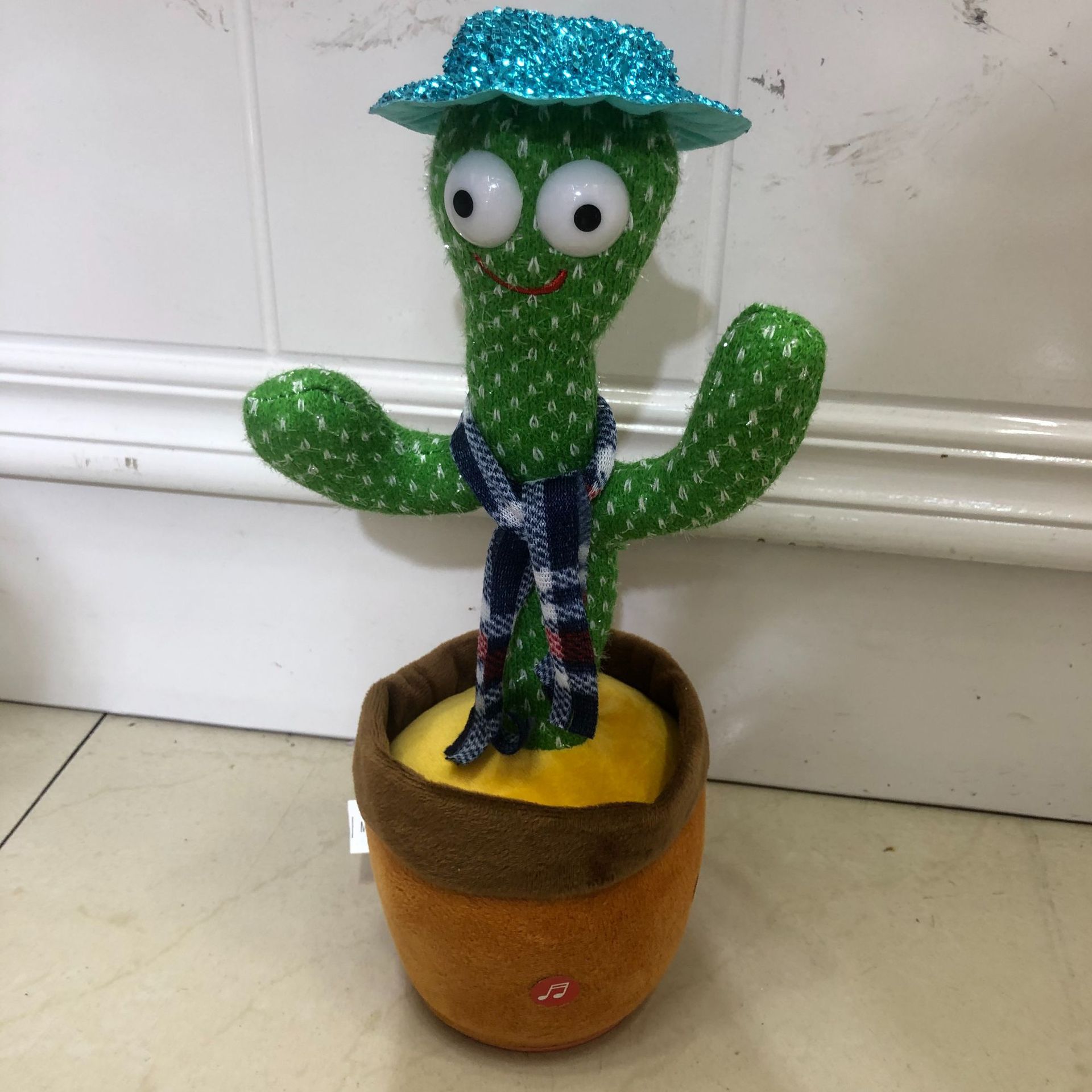 Cactus de baile transfronterizo encantador, flores de charla, ruido de ruido, juguetes de peluche eléctricos para aprender a hablar, cantar y bailar.