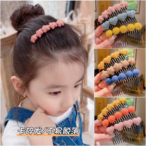 Children's comb, girl's bangs comb, baby's cute comb for nape hair, hair styling magic tool, trendy hair clip, head accessory for girls