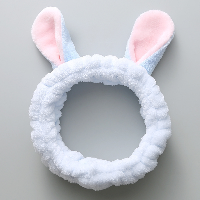 Lavarse la cara en otoño y invierno nuevo clip para el cabello máscara antideslizante pelusa cinta para el cabello lindas bandejas de dibujos animados pareja adornamiento para el cabello