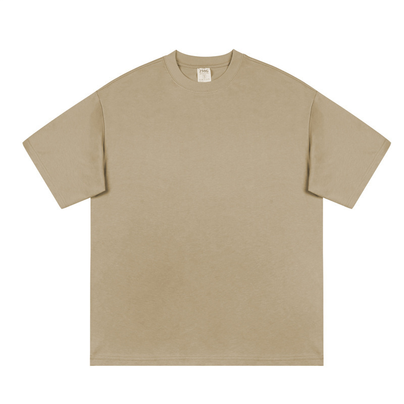 320 グラムヘビーウェイトアメリカンスモールネック Tシャツメンズピュアコットンルーズ半袖ラウンドネックボトリングシャツオフショルダーホワイトインナー|undefined