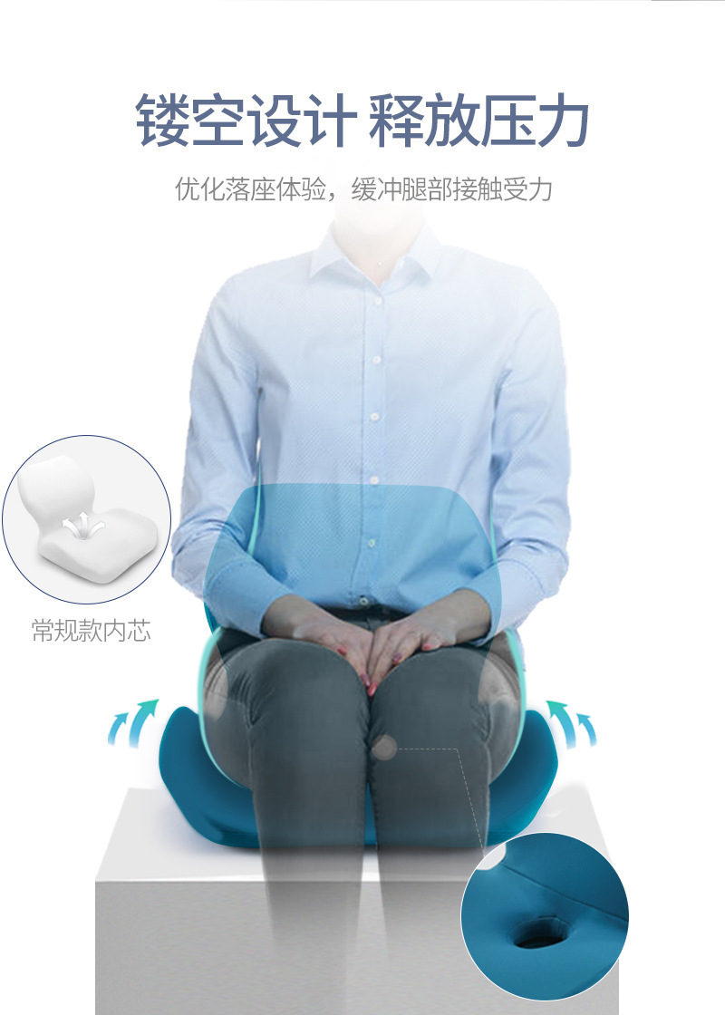 Car Seat Cushion Memory Foam Lumbar Pillow Backrest Cushion Car Seat Backrest Chair Car Seat Driving Suv Rear Seat Adapter