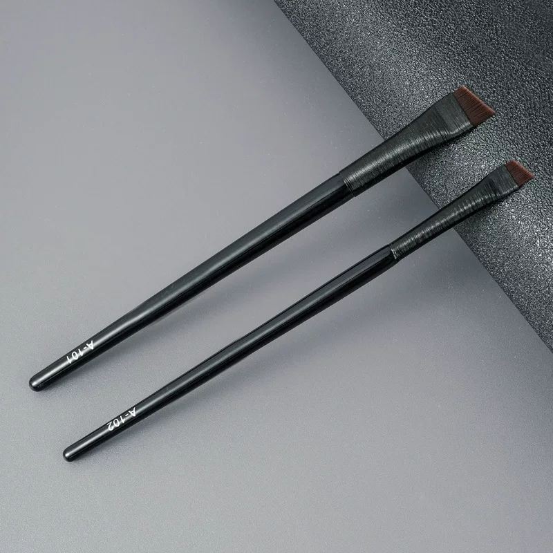 Набор кистей для подводки глаз Blade, angled flat head, синтетические волосы, точность бровей и подводки