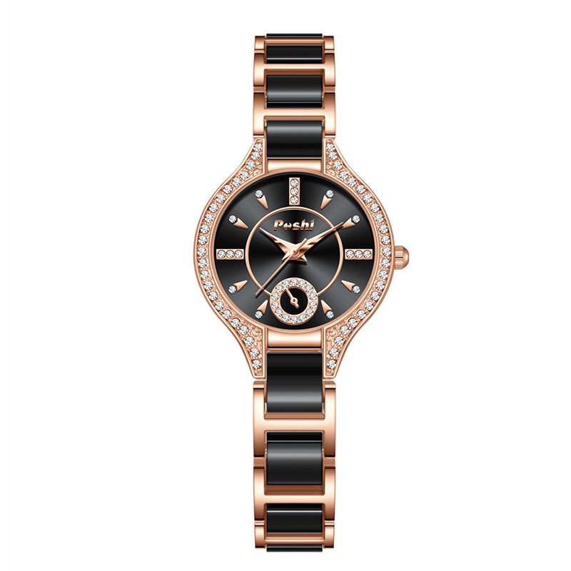 Reloj de mujer de lujo ligero retro de temperamento de reloj de la marca POSHI